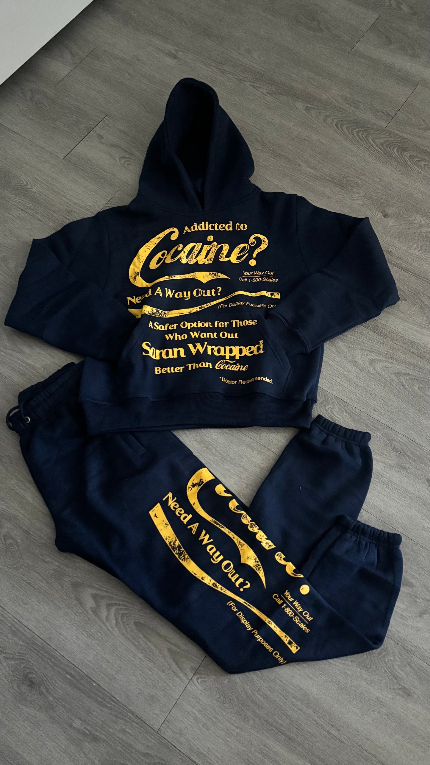 Saran Wrapped Safer Option Set Navy