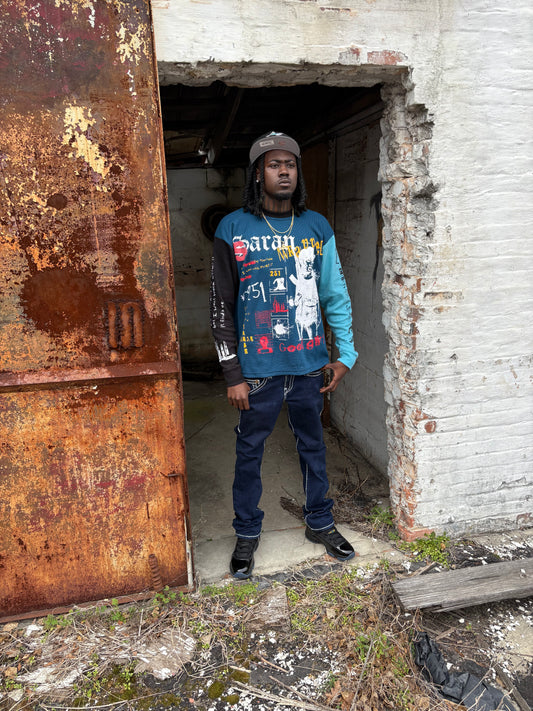 Saran Wrapped Thermal Black Gamma Blue