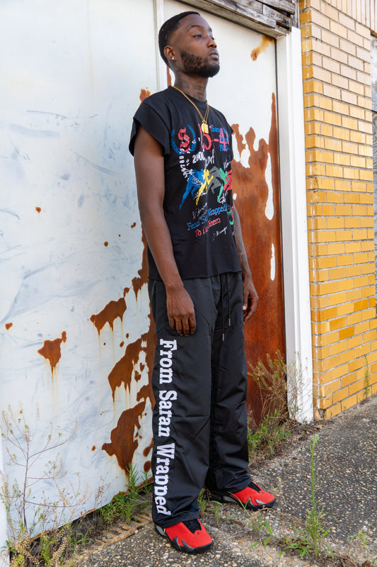 " From Saran Wrapped " Athletic Pants