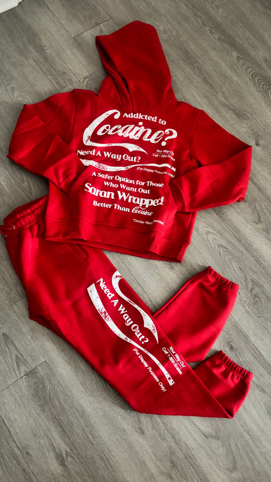 Saran Wrapped Safer Option Set Red