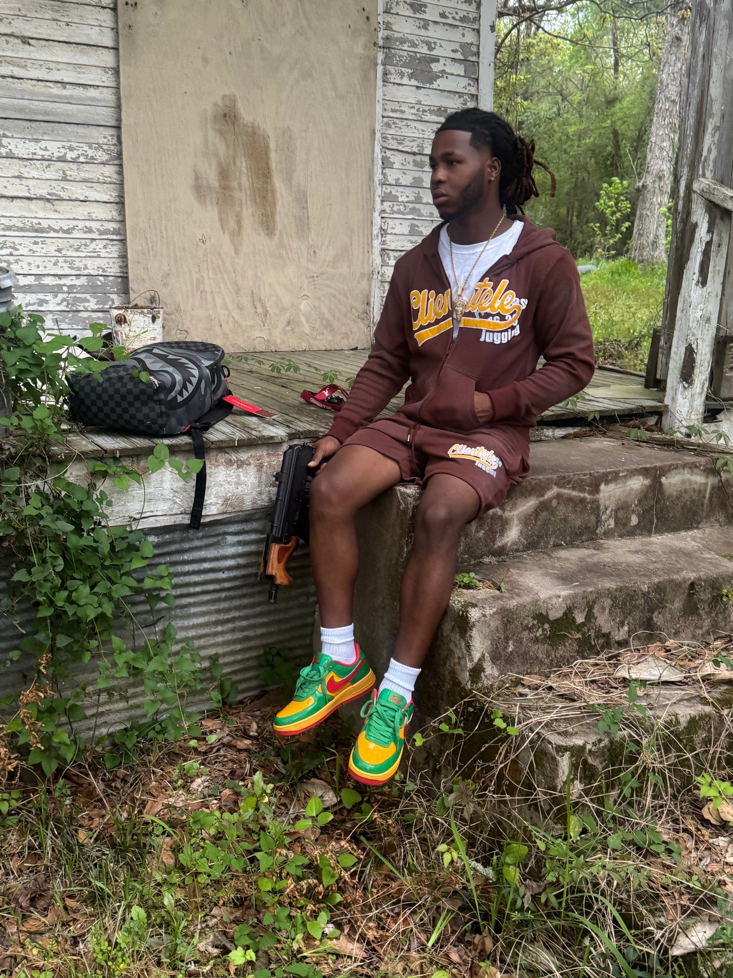 Clientele Brown & Yellow Set